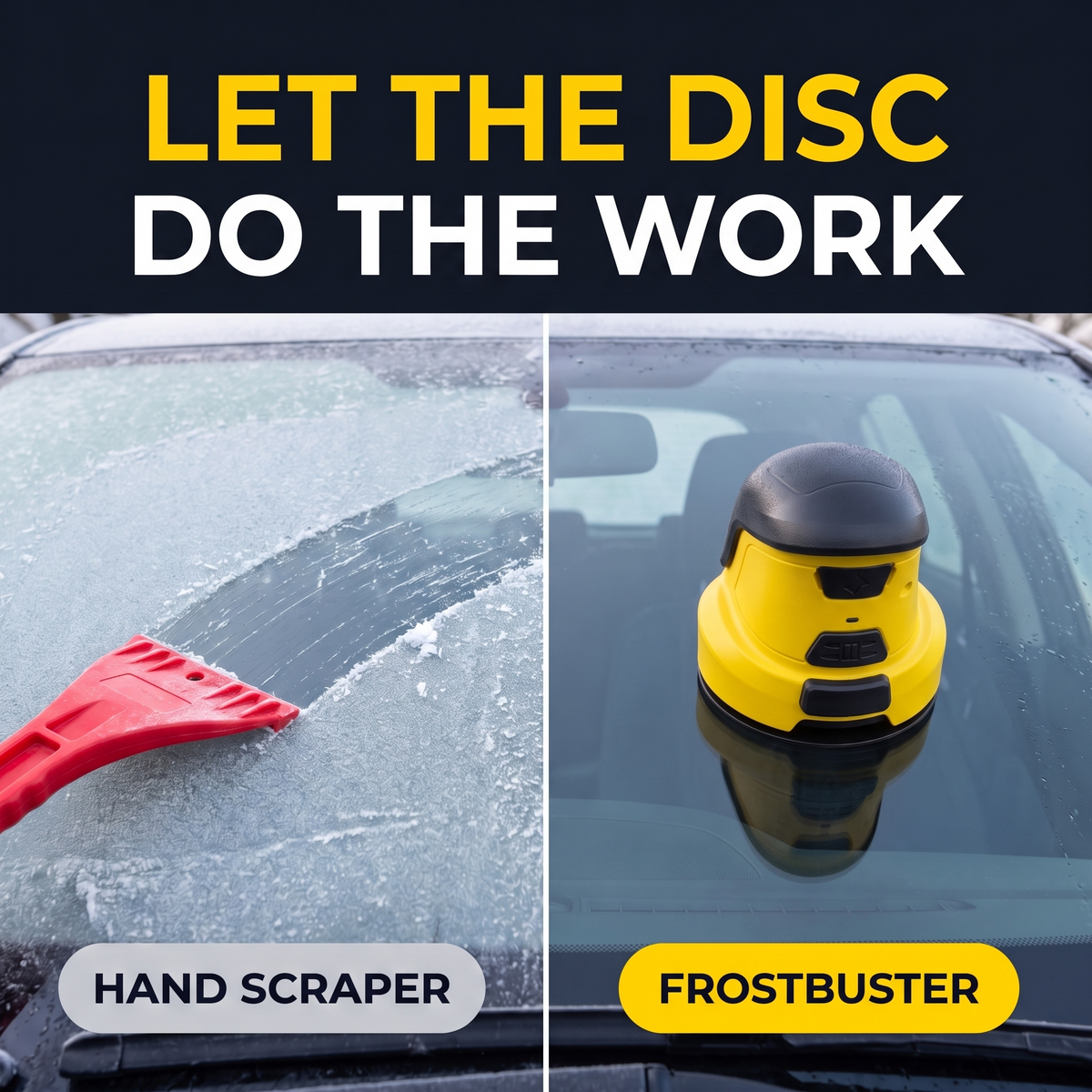 Hand scraper vs FrostBuster